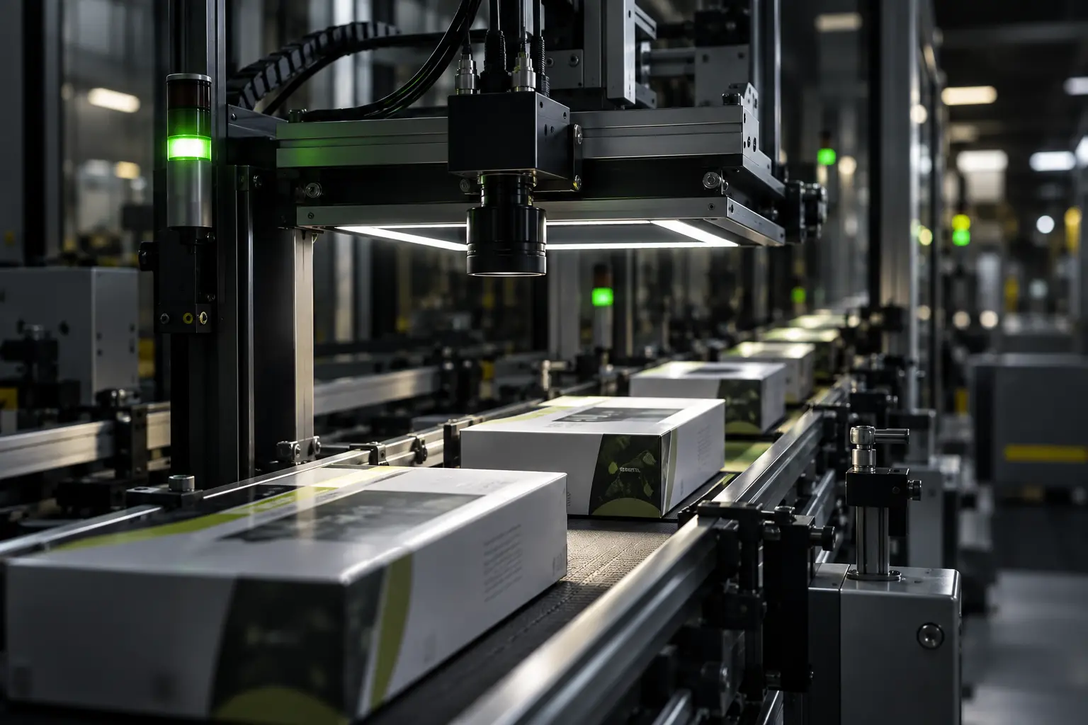 Machine vision inspection integrated with production systems